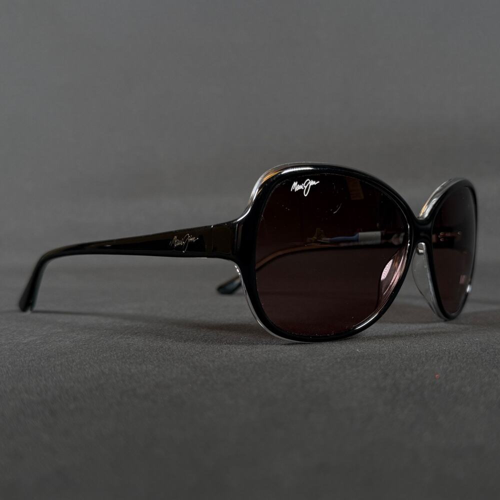 Maui Jim MJ294-02K 60/14-135 Maile MP-SG Black Oversized Polarized Sunglasses